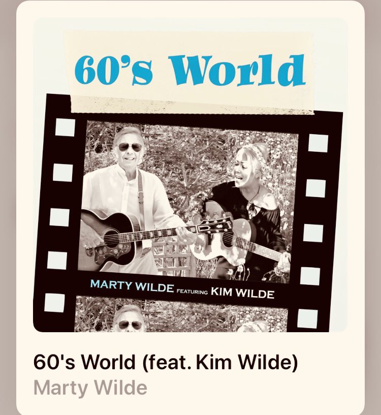 kimwilde's tweet photo. Our first duet! ‘60’s World’, lockdown video includes stunning pics of mum&amp; dad in the 60’s, and me playing guitar😉.From Dads new album  ‘Running Together’out Oct 2nd 2020🤘 https://t.co/WdniqvEtFo