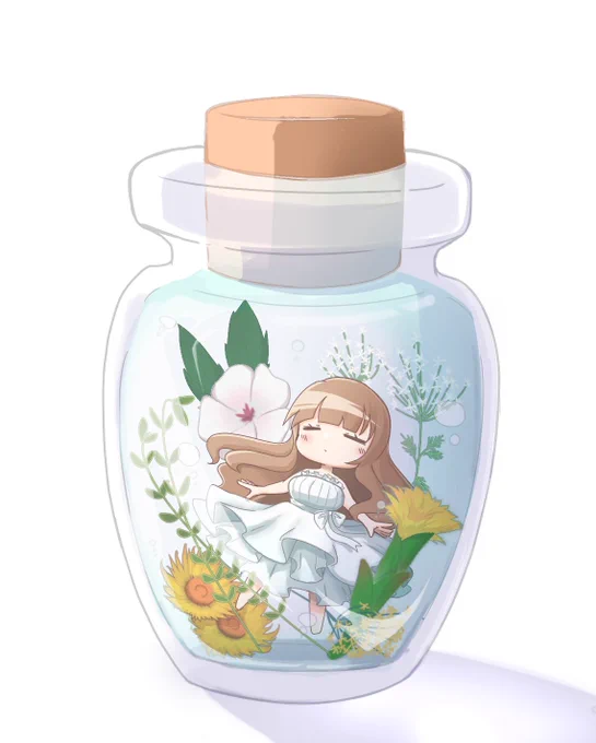 ヒーリングボトル
#ちぇり絵 