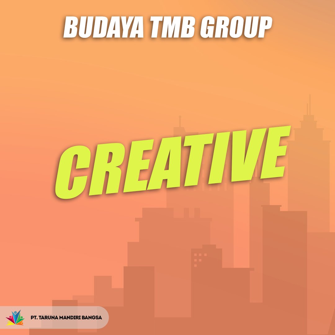 mandiri_bangsa's tweet photo. BUDAYA TMB GROUP
CREATIVE
Menciptakan ide-ide asli atau adaptif. fungsi kegunaannya secara penuh untuk berkembang.
"Stay Connected, Stay Updated with TMB group"
Info Lebih Lanjut :
IG @tarunamandiribangsa
FB PT. Taruna Mandiri Bangsa
#corporategroupsystem #tmbgroup #corporate https://t.co/V58X2S9vKR