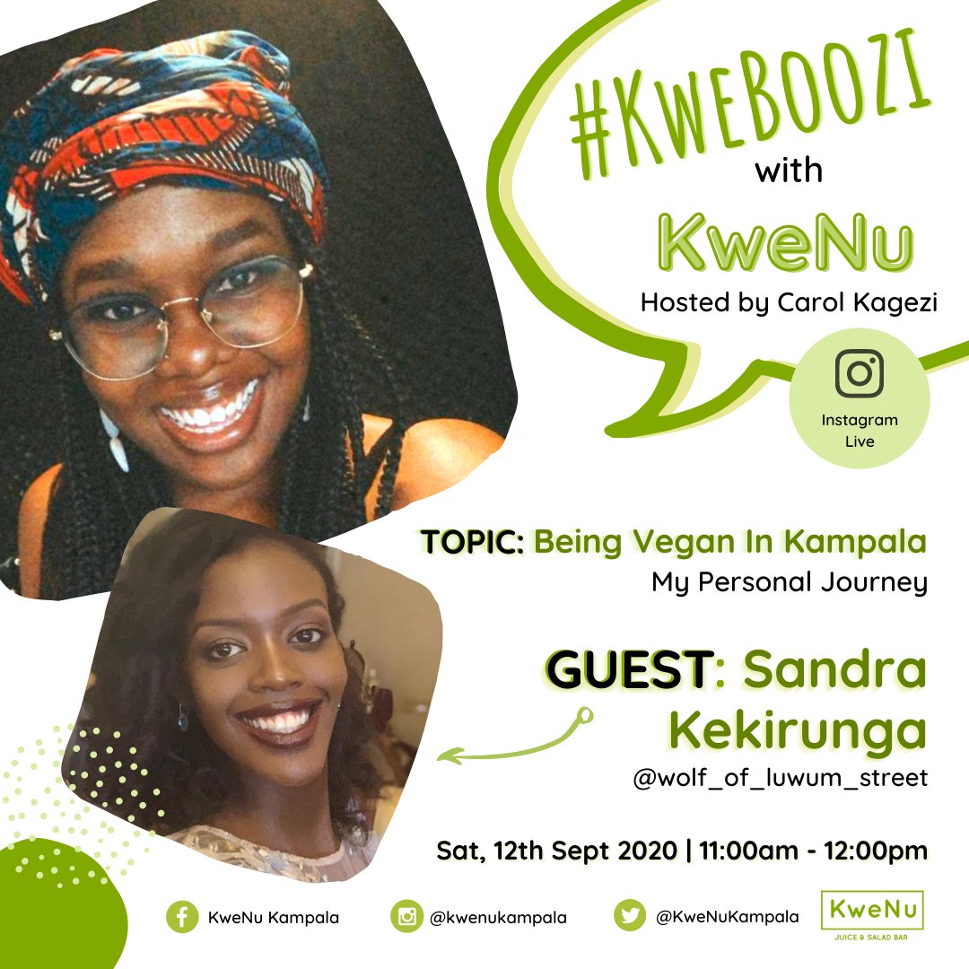 KweNuKampala's tweet photo. Introducing #KweBoozi with KweNu ladies and gentlemen! For an hour, twice a month, our fabulous host Carol Kagezi will interact with different personalities in the health & wellness space on current & relevant topics all hoping to inform, educate and entertain you! https://t.co/4XYiVICXnH