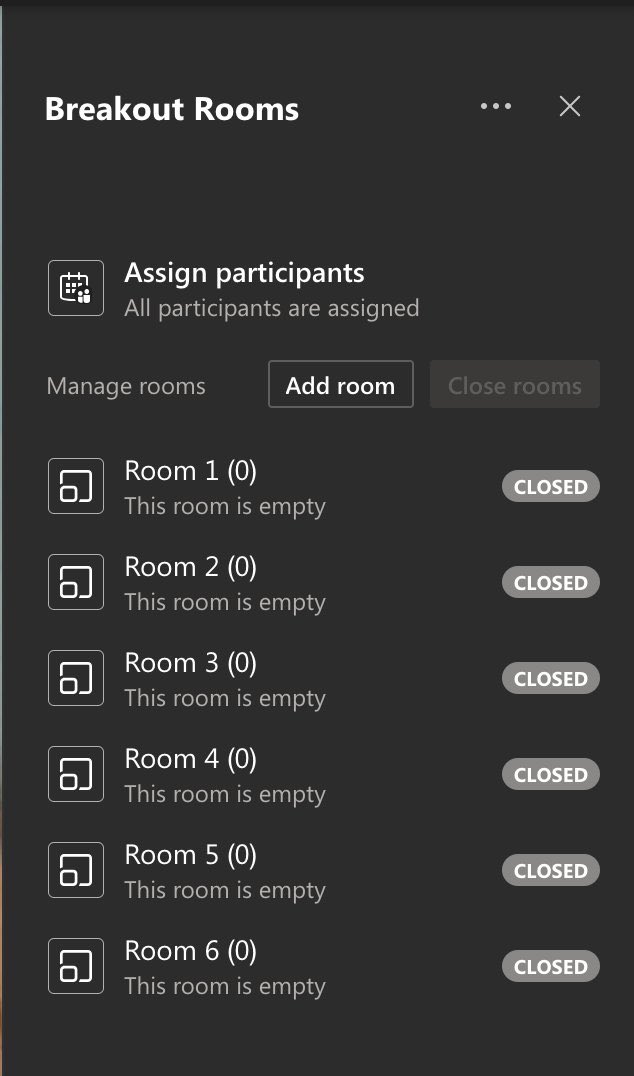 RMAhouston's tweet photo. 🗣Breakout rooms have arrived on @MicrosoftTeams. You can automatically assign or manually assign participants. This is a great addition! @RMAhouston It’s time to take our student conferences and small group learning to a new level!
@MicrosoftEDU @RMAschools #iChooseSuccess https://t.co/VaSKPtxsoA