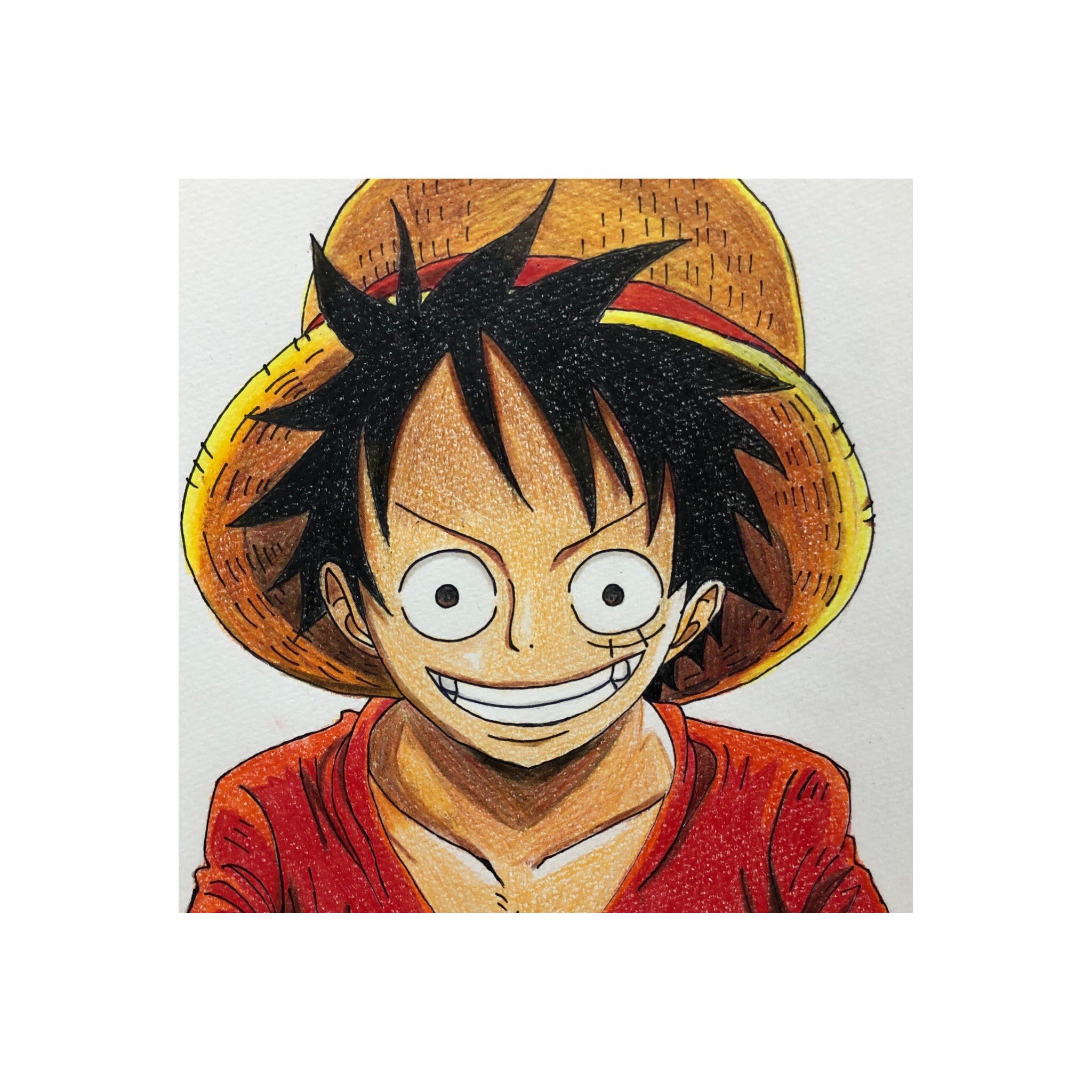 Twitter 上的 Myu One Piece 絵 模写 Onepiece ワンピース ルフィ モンキーdルフィ 週刊少年ジャンプ ジャンプ 集英社 海賊王 海賊 手描き 色鉛筆 絵が好きな人と繋がりたい Illust Paint Painting Draw Drawing Art Mydrawing Pen Pencil