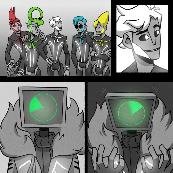 Theory: In honor of his fallen comrades during the war, Neon J created 1010, with White as the leader and a spitting image of his younger self. The color-coded attacks during the final phase vs. 1010 corresponds to how the team died irl
#NSR #NSR1010 #NoStraightRoads #NeonJ 