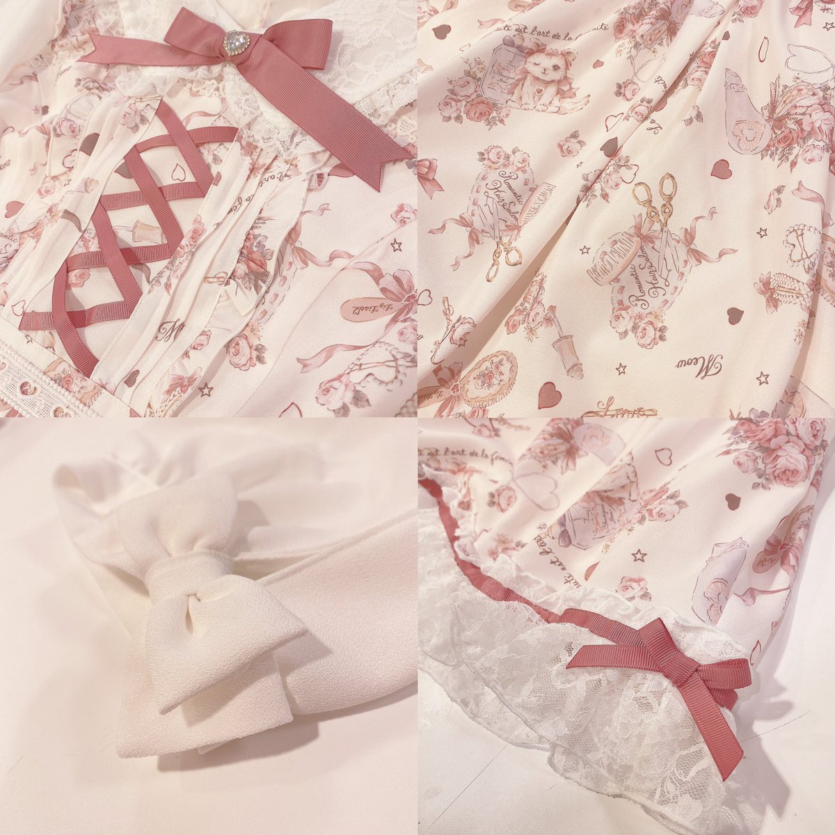 先週の売れ筋Ranking🎀🐱 🥈Hair Salon柄ワンピース 105-6020-0 White