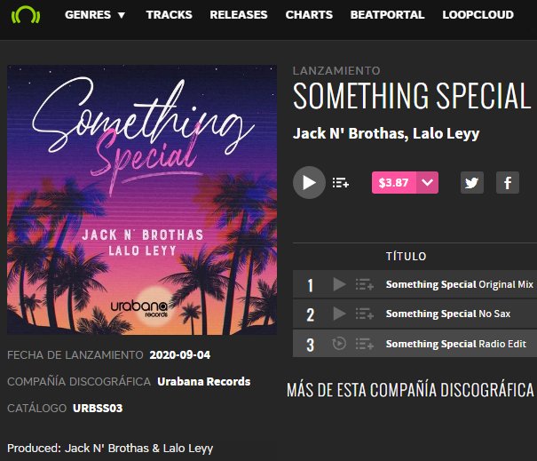 🔵Something Special🔴
lo nuevo de Jack N' Brothas y Lalo Leyy, llega a BEATPORT
🔝💯🎛️🎚️🔊🔥😎✌️
📲YA está disponible adquiere tu copia ⬇️
beatport.com/release/someth…
#urabanarecords #somethingspecial #jacknbrothas #laloleyy #digitalart #djlife🎧  #electronicdance  #sunset #beatport