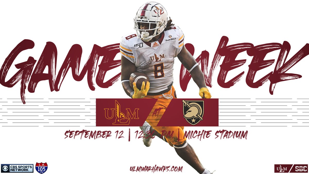 ULM_FB's tweet photo. .@CBSSportsNet #TheBestIsOnTheBayou #BeatArmy https://t.co/t9Kxhzp8bC