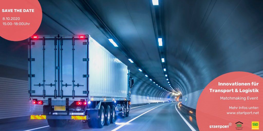 Veranstaltungstipp: Auf der Veranstaltung „Innovationen für Transport &amp; Logistik“ werfen wir, zusammen mit der SVG Garage, einen Blick auf Innovationen der Transport Logistik. Seid dabei und lernt Startups aus dem Bereich Warehousing &amp; Transport Logistik kennen.🥳#startups #event