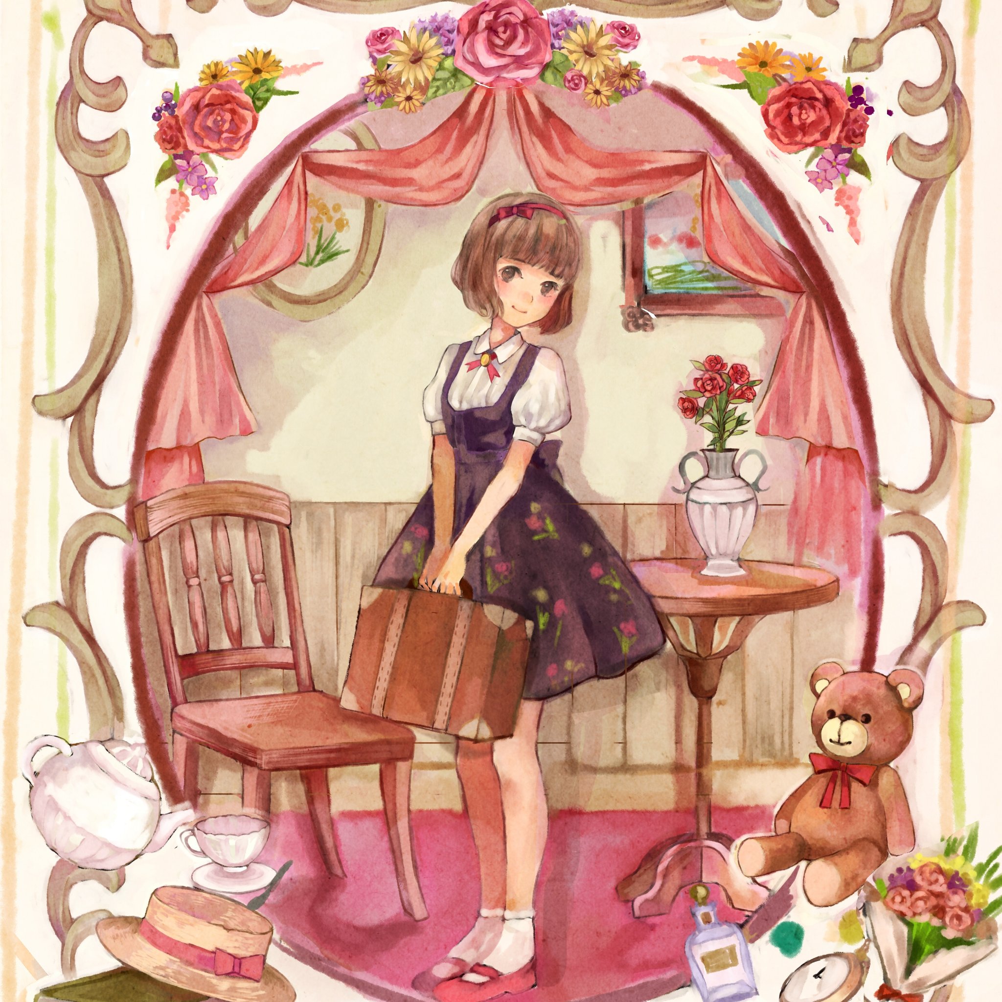 تويتر 竹輪 على تويتر 途中あきらめたイラスト供養 厚塗り イラスト 厚塗り 女の子 アンティーク T Co 5b4ouwiply