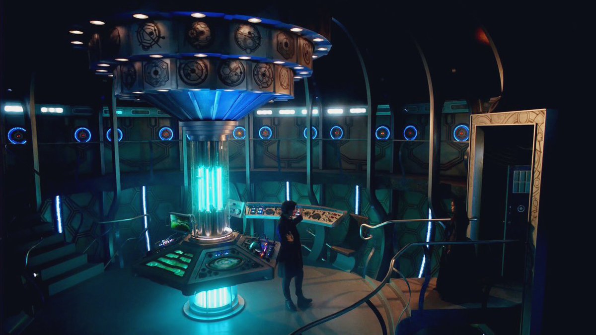 "It's called the TARDIS. It can travel anywhere in time and space. And it's mine.""But it's... Look at it, it's...""Go on, say it. Most people do.""...It's smaller on the outside."