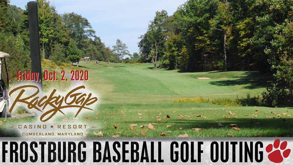 Join the Baseball program at Rocky Gap Resort on Friday, October 2 for the 2020 Baseball Golf Outing. This is a chance to get out and enjoy the fresh air with fellow Bobcats! Register here by September 23 - frostburg.edu/baseballgolf
