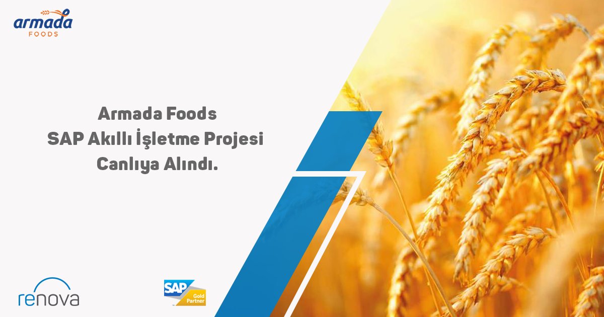 RenovaCons's tweet photo. Armada Foods SAP Akıllı İşletme Projemiz Canlıya Alındı
Bakliyat, hububat ve yağlı tohum grubunda bulunan emtiaların üretimini, işlemesini, ithalatını, ihracatını ve transit ticaretini yapan Armada’nın SAP ERP projesi başarıyla tamamlandı.
#sap #s4hana #c4hana #armadafoods https://t.co/26OZBBk1xz