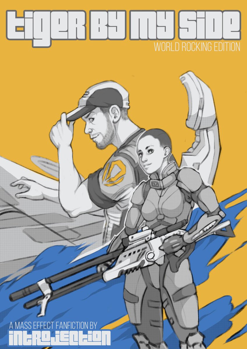 neurodolphin's tweet photo. First thing I've created in weeks due to world-induced badbrain. Been rewriting my billion year old fanfiction recently to gently get myself back into being creative &amp; made this cover https://t.co/BKO5lnBJoJ