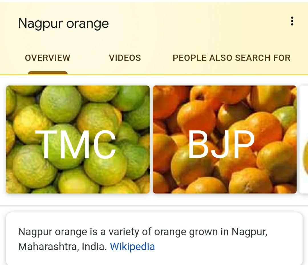 salimdotcomrade's tweet photo. The oranges from RSS headquarters comes in two different colours. Unfortunately, both are poisonous for the people of West Bengal. #LeftIsTheAlternative #BengalNeedsLeft https://t.co/3EaqsNO1j5
