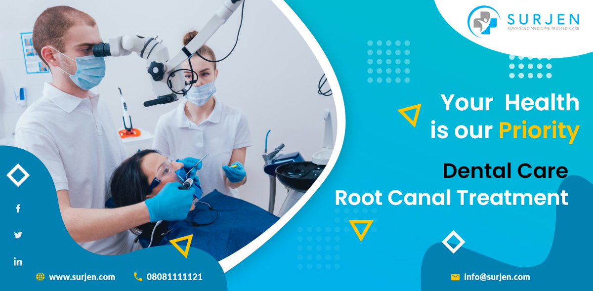 SurjenHealth's tweet photo. Feeling pain or problem while chewing food because of #tooth infection? Consult #Surjen for the best #rootcanal treatment from the experienced doctors to eliminate the infection and protect your tooth from future infection.
📞Call us at 08081111121
🌐: https://t.co/WgbeqSfLVf https://t.co/1NW5qT8zU4