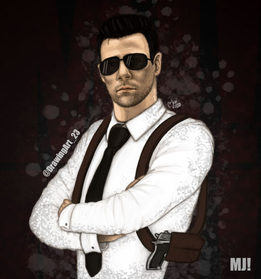 DrawingArt_23's tweet photo. Ilustración digital de Conway! El Superintendente trajeado al que se le pone tiesa repartiendo leña a los malos! XD @DonReborn2 #art #drawing #conway #superintendente #gtavroleplay #spainrpfanart https://t.co/uEtMDGP2Xy