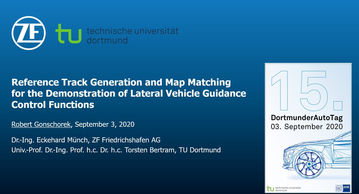 rst_tu's tweet photo. #Reference #Track #Generation and #MapMatching for the Demonstration of #Lateral #Vehicle #Guidance
#ControlFunctions
Video: https://t.co/glgDMrZZ8X https://t.co/fEZ96q8PKR