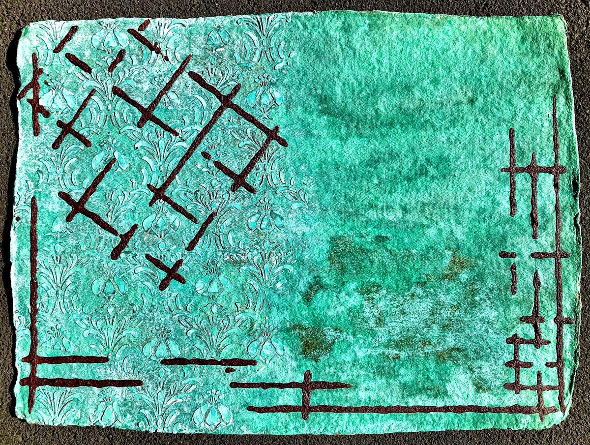 Landscape XXXVII" 58x79 cm #artwork consisting of iron base and metal base #copper #bronze #oxidation on #hand #scooped #cellulose. #structure #art #myart #renaissance  #ornaments #ArtistOnTwitter #abstractart #Abstract #abstractpainting <a href="/HartwichSascha/">Sascha Hartwich</a>