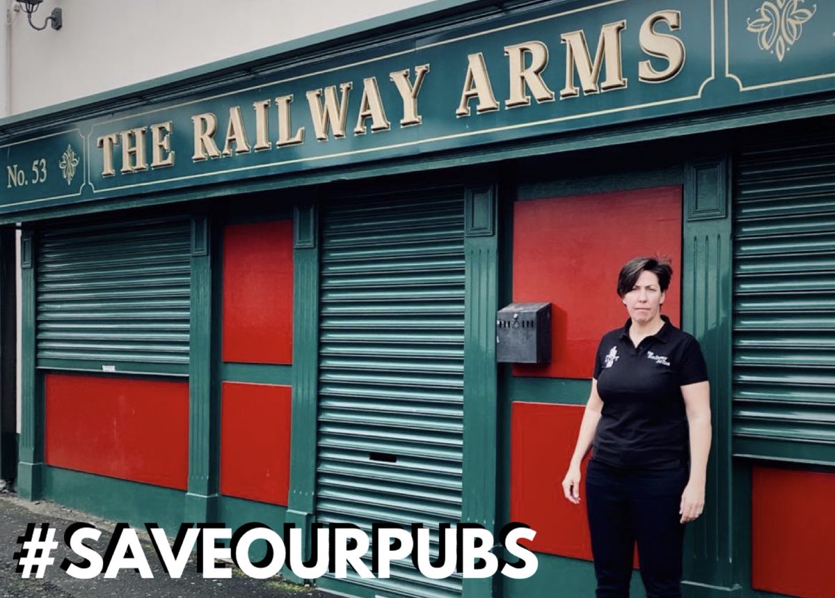 CLOSED SINCE 23RD MARCH: The Railway Arms, Coleraine

“We still have bills to pay and overheads to cover, even though we’re closed. We cannot go on like this.”

Read More: tinyurl.com/yxkqlg2r

#SAVEOURPUBS