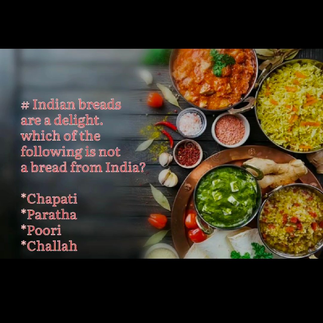 malabarpalacekl's tweet photo. We can improve our knowledge of Indian cuisine. Do not waste our time on new knowledge Let's start our questions, please replay your answer.
#Malabarpalacekl #hartamas #KualaLumpur #Malaysian #malaysia2020 #quiz #QuizTime #foodie #foodie #Indian #indianfood https://t.co/txqX5jzfFF