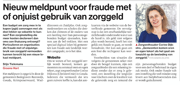 Nieuw meldpunt voor fraude of onjuist gebruik van zorggeld