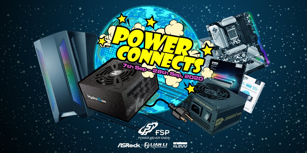 🎁 Win #awesome hardware and join our #PowerConnects campaign. We are giving away amazing prizes to bring more power to your gaming rig.
 
Join here👉bit.ly/2EUDdDX
 
#PowerNeverEnds #PoweredByFSP #PowerConnects #FSP #Giveaway #hardware #Gaming #PCGaming #Win #Gamer