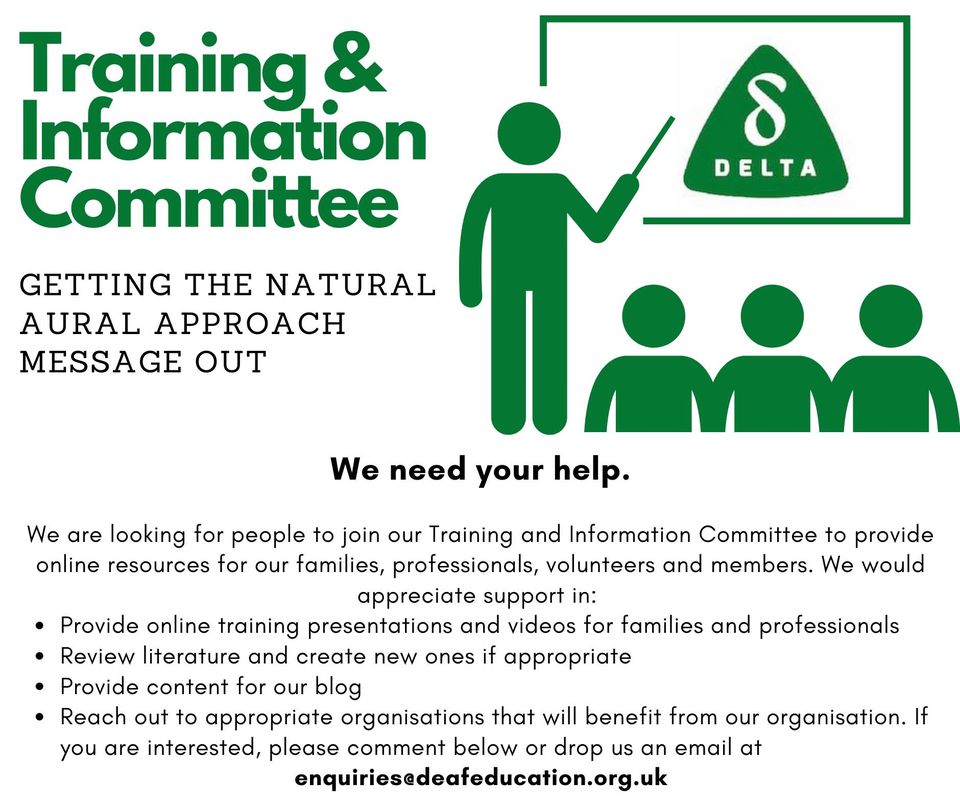 DeafEducation's tweet photo. Could you make a difference for families of #deafchildren? 

Contact us at enquiries@deafeducation.org.uk 

#deafeducation #ToD #Audiologist https://t.co/mtRIbsfnDx