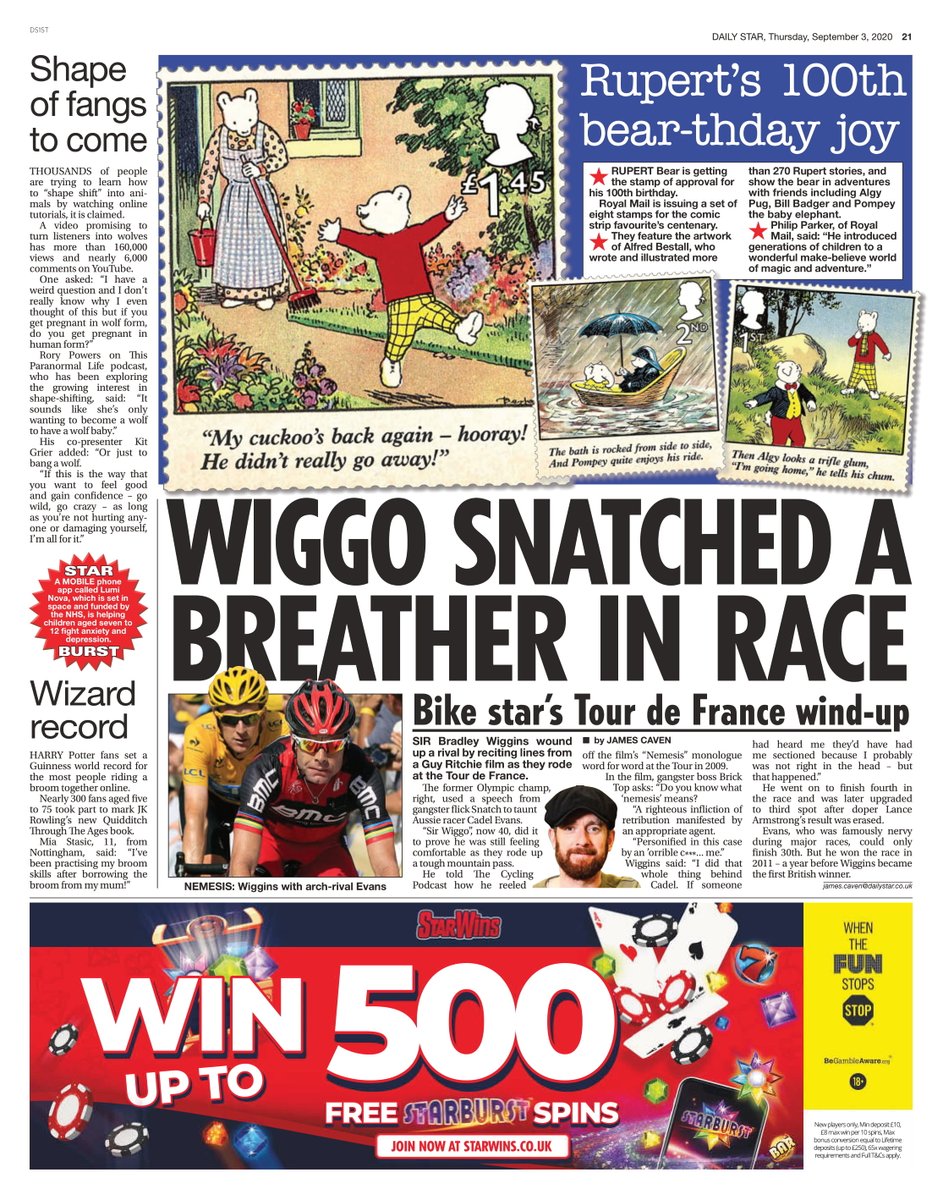 MatthewBayley's tweet photo. @cycling_podcast Good to see Lionel making the news... https://t.co/8MBKoPAOS3