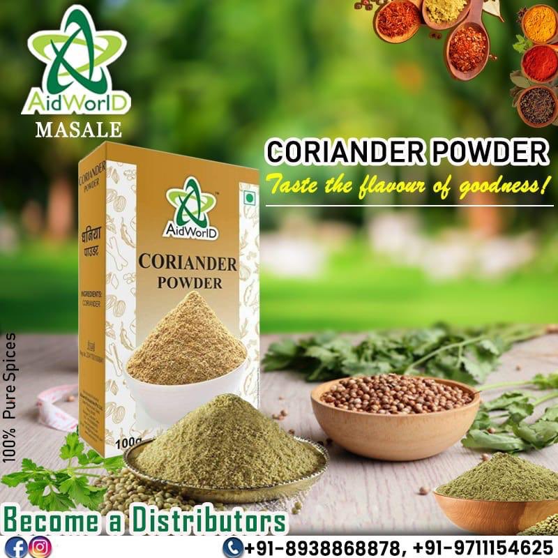 aidworld's tweet photo. Some ingredients in our kitchen can never be replaced. The freshly ground Dhaniya (coriander) Powder enhance the flavour of your dishes!! To Become Our Distributor call us at +918938868878 https://t.co/jEuDhxyNSe