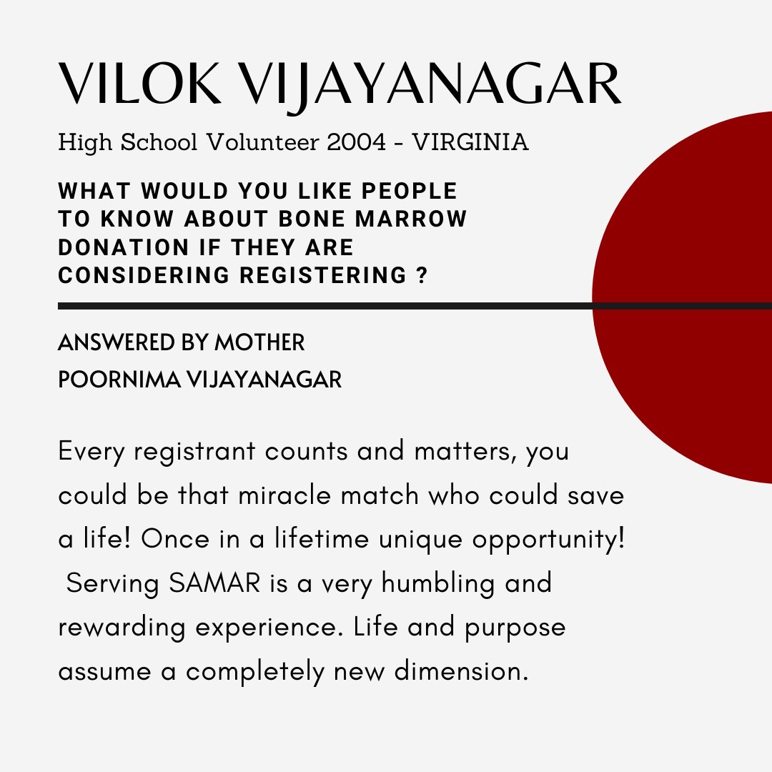 "You could be that miracle match ... " 
Continuing our series of spotlighting our volunteers. Thank you Vilok and Poornima for giving us your time and commitment.  Consider registering to be a marrow donor.  You may save a life. Register by texting THECURE to 61474
#bethematch