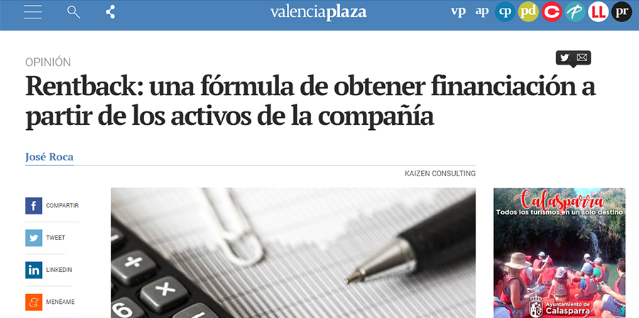 emprenemjunts's tweet photo. 🗣 José Roca, director de Kaizen Consulting, explica en @valenciaplaza el #Rentback, una novedosa fórmula de financiación a partir de los activos de la compañía https://t.co/8Yq3KPmvs3 https://t.co/iZKWStj524