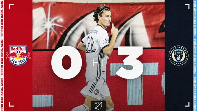 New York Red Bulls 0⃣-3⃣ Philadelphia Union

#DOOP continúa creciendo y mostrando solidez. Aprovechó el mal momento de #RBNY para golearlo en un partido muy fácil en donde jugadores como Aaaronson y Real demostraron el buen momento de la academia del Union #RBNYvPHI