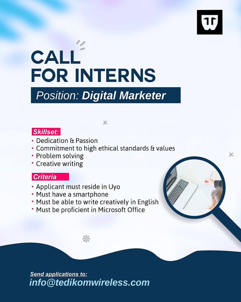 tedikom_academy's tweet photo. Welcome to a new week!😃

Here's an opportunity for anyone who has a deep interest in gaining hands-on practical experience as a digital marketer.👩‍💻✍

For more information call:
08183218611, 07013302281

#cometotedikom #learndigitalmarketing #uyo https://t.co/BYNYH3AnD9