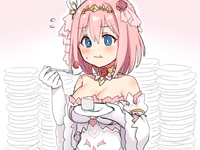 体重が気になるけど食べるのをやめられないユイちゃん 