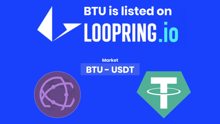 ⏰ BTU is listed on <a href="/loopringorg/">Loopring💙</a>, the first #Ethereum's zkRollup #DEX.  Enjoy 
1⃣ high speed
2⃣ low fees (no gas needed) 
3⃣ 100% self-custody

↘️ loopring.io/trade/BTU-USDT