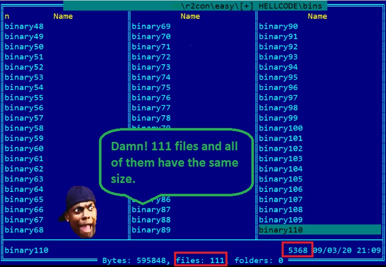 as0ler's tweet photo. A good combination using memes in this write-up for the #r2con2020 CTF hellcode challenge, making it easier to read!  https://t.co/kLeKruswgc https://t.co/z7kWibNV4f