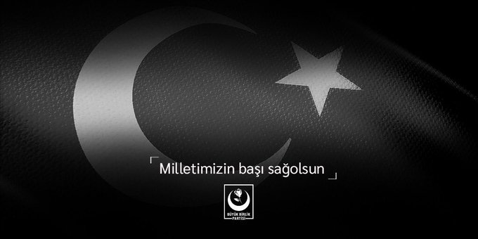 Genel Başkanımız Sayın <a href="/Mustafa_Destici/">Mustafa Destici</a> "İdlib’de teröristlerin düzenlediği hain saldırı sonucunda #şehit düşen Mehmetçiğimiz Piyade Uzman Onbaşı Serdar Aslan'a Allah'tan rahmet, kederli ailesine ve kahraman silah arkadaşlarına sabır diliyorum."
Necip Milletimizin başı sağolsun.