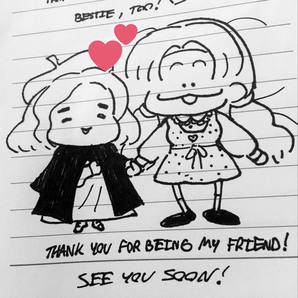 Sobbing rn @UshiMooshi left this for me... it was so great getting to know you better ??? come back soon!! 