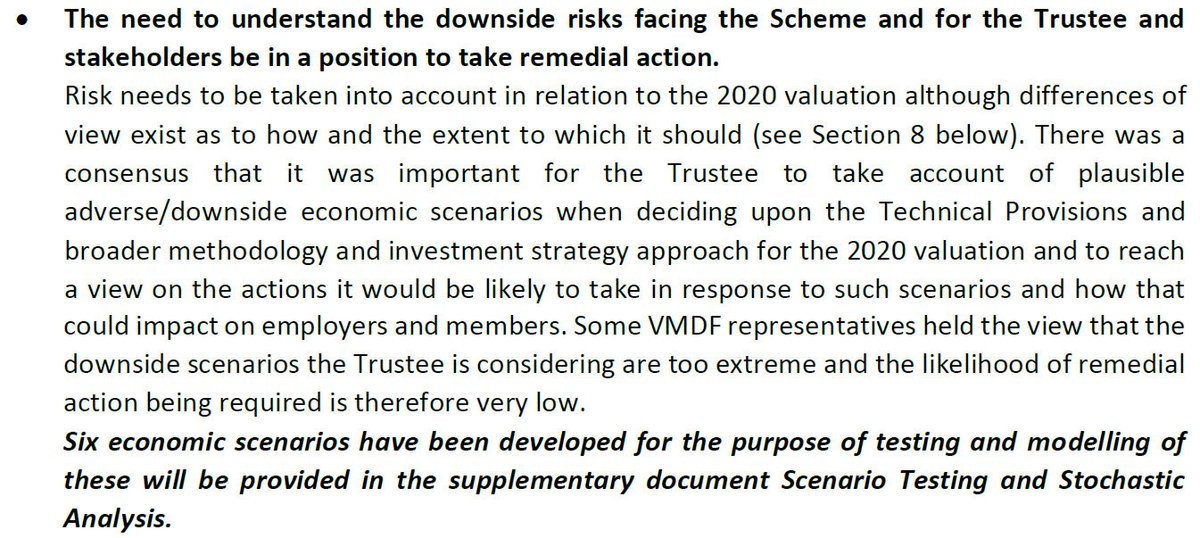 Next, a claim over consensus on "the need ... for the Trustee ... to be in a position to take remedial action", and more misrepresentation, though more subtle this time. Here's what  #USS say. 5/