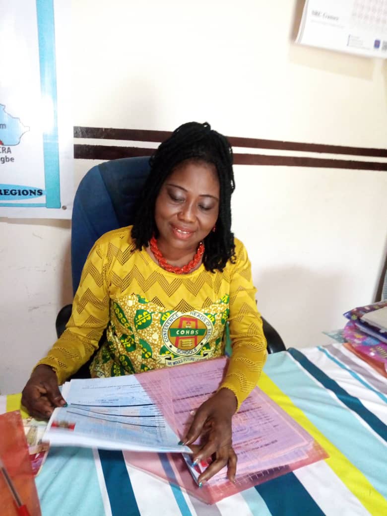 The head teacher of Riis Presbyterian Model Primary