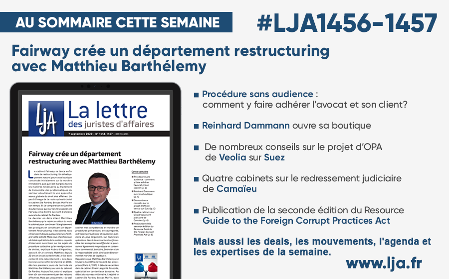 JuristesAffaire's tweet photo. [ABONNES] Au sommaire de la @JuristesAffaire cette semaine >> https://t.co/z1hefMyBc3 - Téléchargez dès maintenant notre dernier numéro en pdf ! https://t.co/MqIAhMbZo2