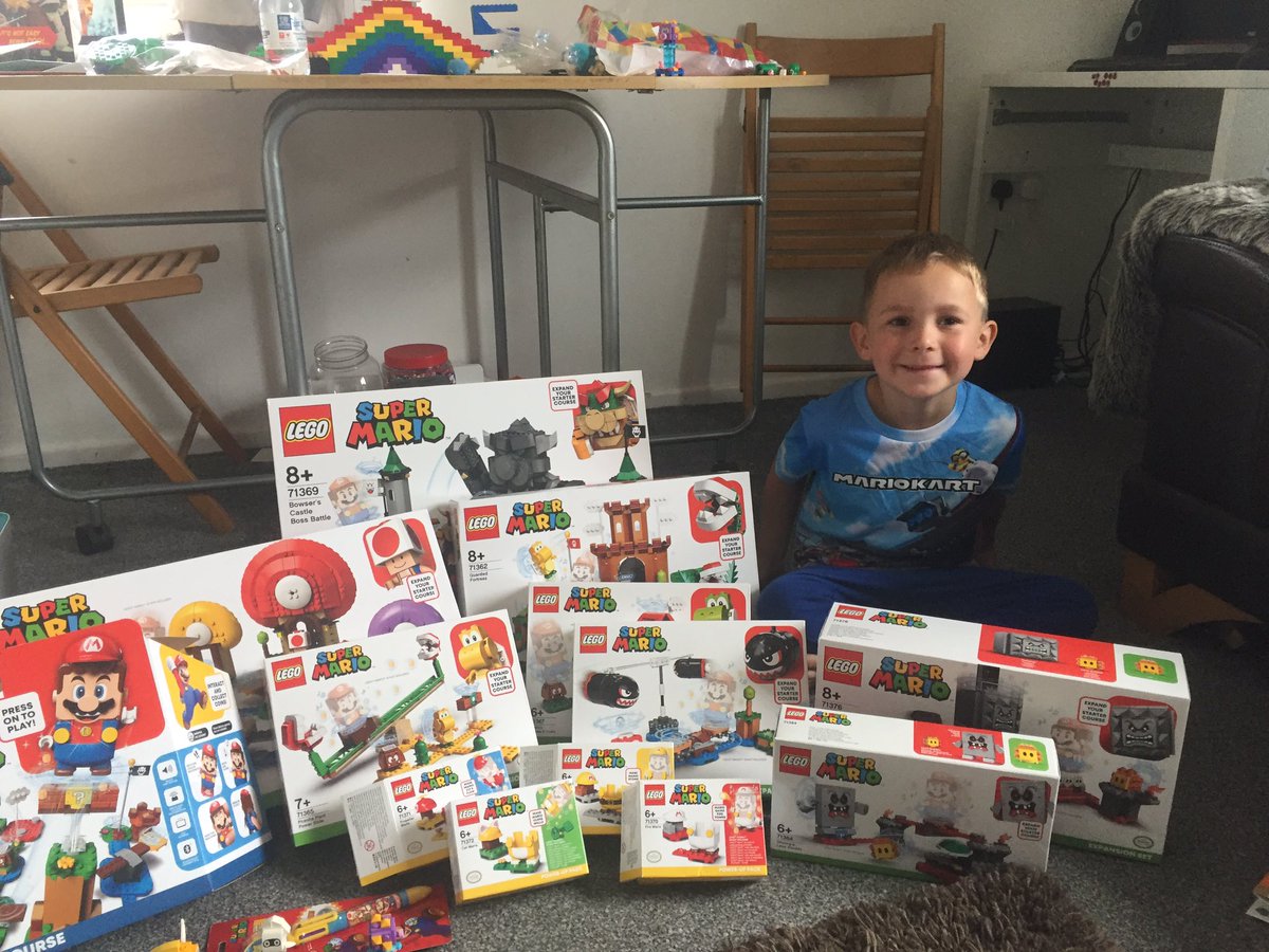 Ethan’s two faves <a href="/SuperMario_UK/">Super Mario UK</a> and <a href="/LEGO_Group/">LEGO</a> He has every single set 🌈
