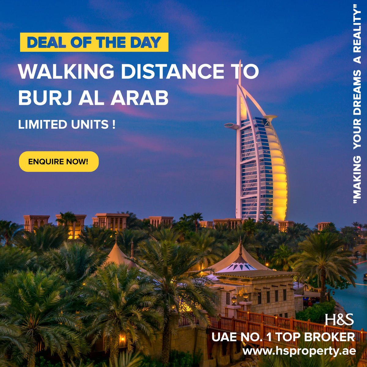 hspropertydubai's tweet photo. Deal of the day ‼️
Walking 🚶♀️ distance to BURJ AL ARAB
Limited units!
شقق سكنية مشيا🚶♂️ لبرج العرب
العدد محدود جدا
🔸 2-bed apartment for 2.1 MM
🔸 Pay in 2 years post
🔸 50% DLD waiver
🔸 Ready by Jun 2021
Book Now!
+971 55 946 0786
#hsrealestate #mydubai #dubaiproperties https://t.co/8wJ3RHtdLj