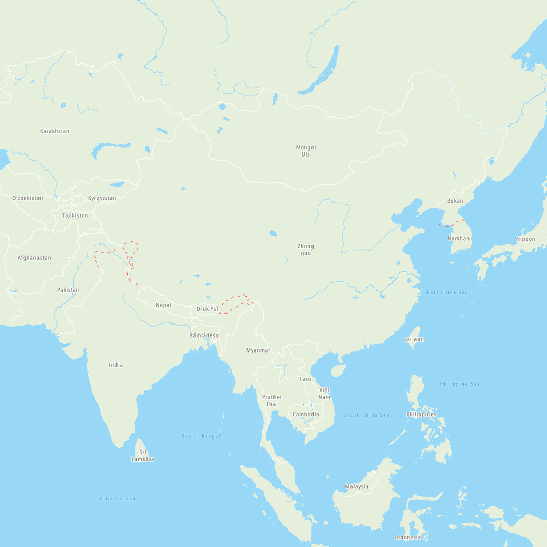 TomTom's tweet image. Did you know that China has the largest number of land neighbors? In total, China borders 16 other countries! When trains cross certain borders, they need to change their wheels because the tracks are narrower in China! #MapFactMonday #TomTomMaps