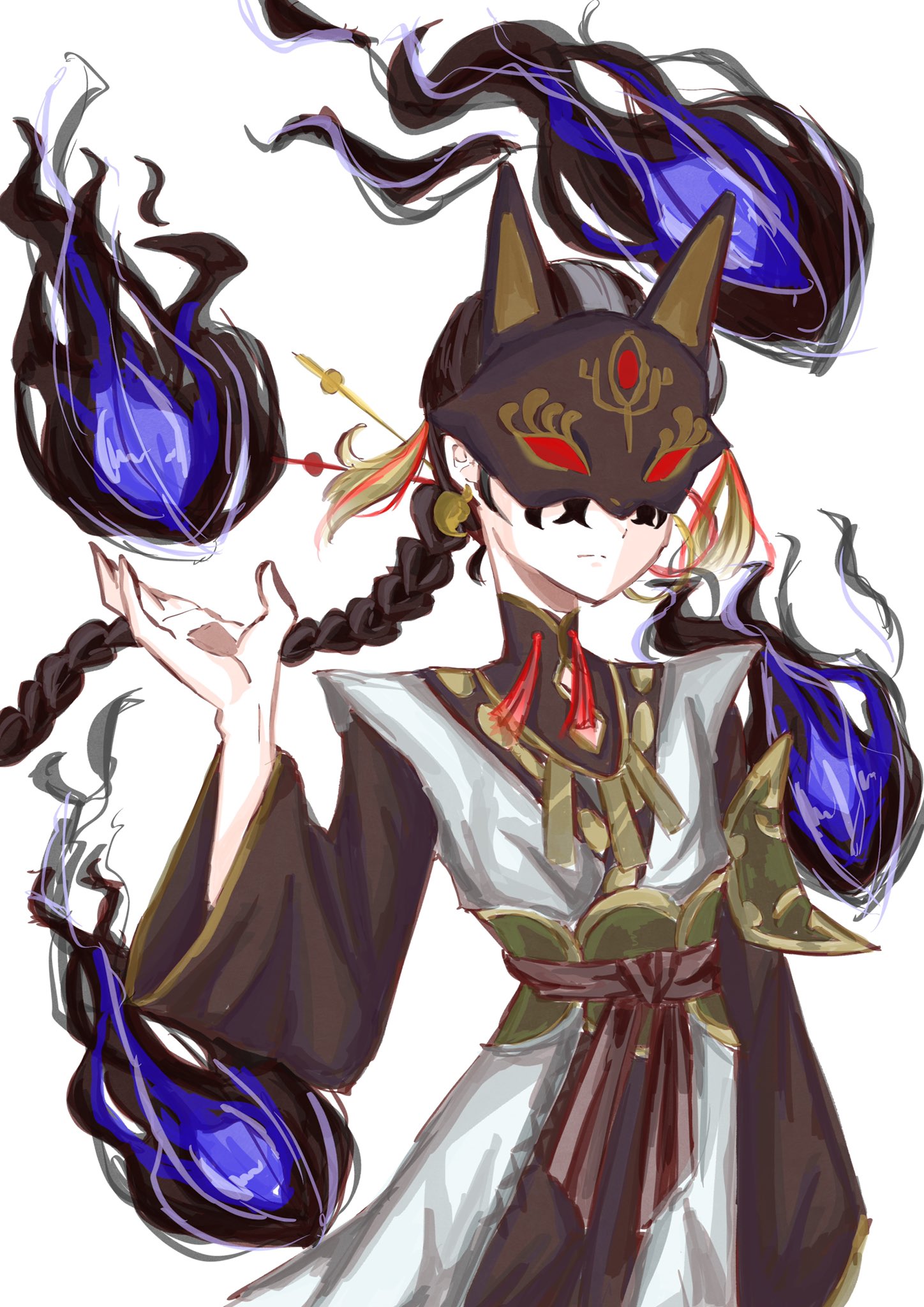 フィーレイン Pa Twitter 第五人格イラスト Identityvイラスト 白黒無常 狐面 めっちゃすこ T Co Lv7ic3lqe1 Twitter