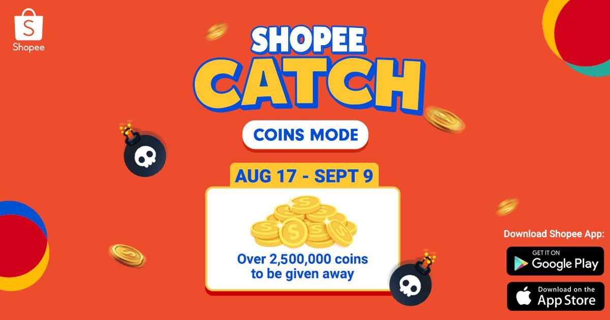 _becca14's tweet photo. Play Shopee Catch Coins Mode from Aug17 to Sept 9 to win coins! Over 2,500,000 coins to be given away! Join now! https://t.co/m8VYlNr8xs https://t.co/cwjtVBlQCM