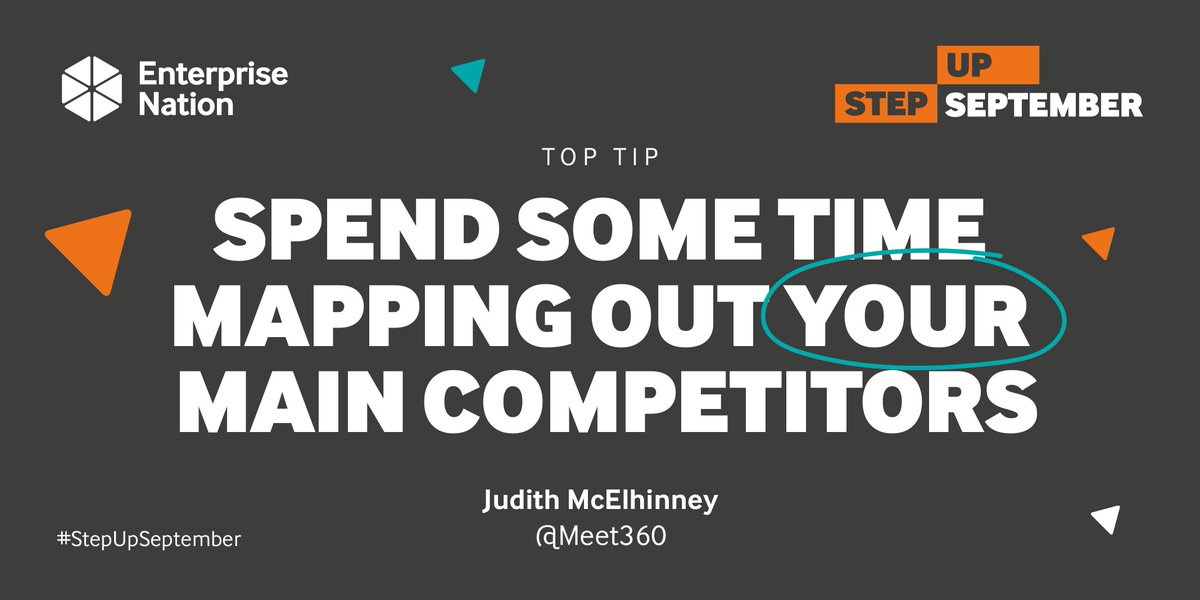 It's week 2️⃣ of #StepUpSeptember

We're inviting you to embrace daily challenges to boost your mindset &amp; your business.

The first challenge of the week is set by Enterprise Nation member <a href="/Meet360/">Judith McElhinney</a> 

Access resources to help and all the week's challenges 👉 bit.ly/StepUpSeptembe…