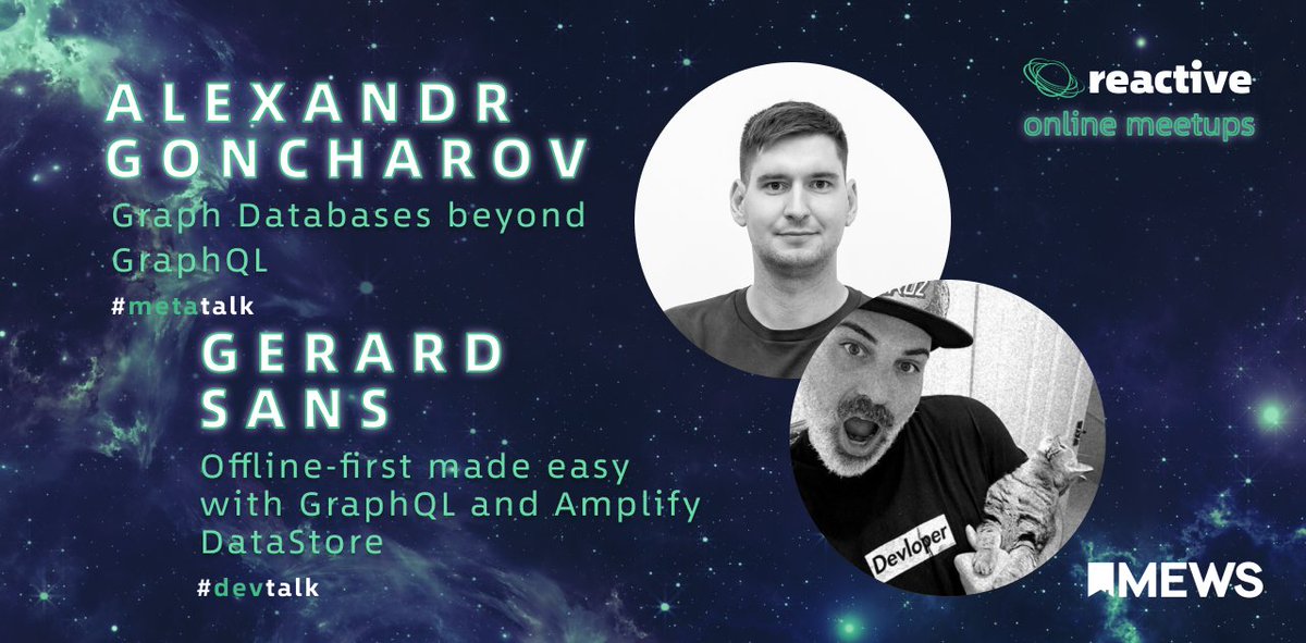ReactiveConf's tweet photo. Experience the GraphQL at the Reactive Online Meetup!
Join us next Tuesday, SEP 15th, at 7 pm CEST and enjoy two talks by experienced GraphQL speakers @go_alexandr from @MewsDevs and @gerardsans from @awscloud.
👉https://t.co/J2uU8WDPMb
#MIKIYOU #goreactive #reactivemeetup https://t.co/jIQpM6Nyzb