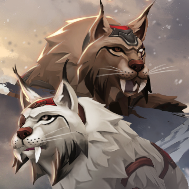 shirogames's tweet image. Meet Brundr &amp;amp; Kaelinn, the faithful companions of Mielikke and loyal servants to the Clan of the Lynx, who will be making their way to Northgard soon!