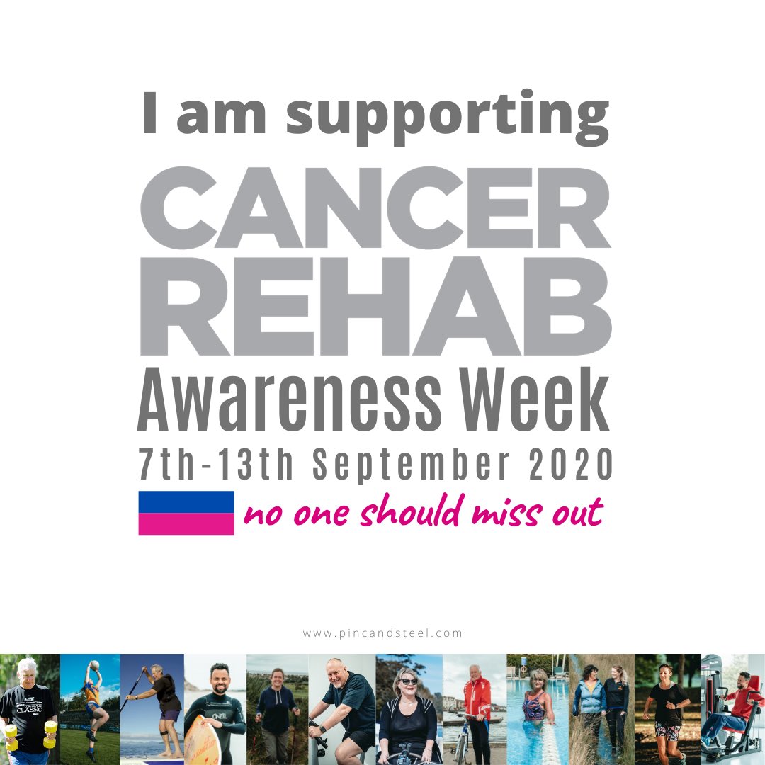 PlusPhysio's tweet photo. Raising awareness this week about the huge benefits of quality rehab before, during and after cancer treatment #craw20 #exerciseismedicine https://t.co/uW0ZlwLcOx