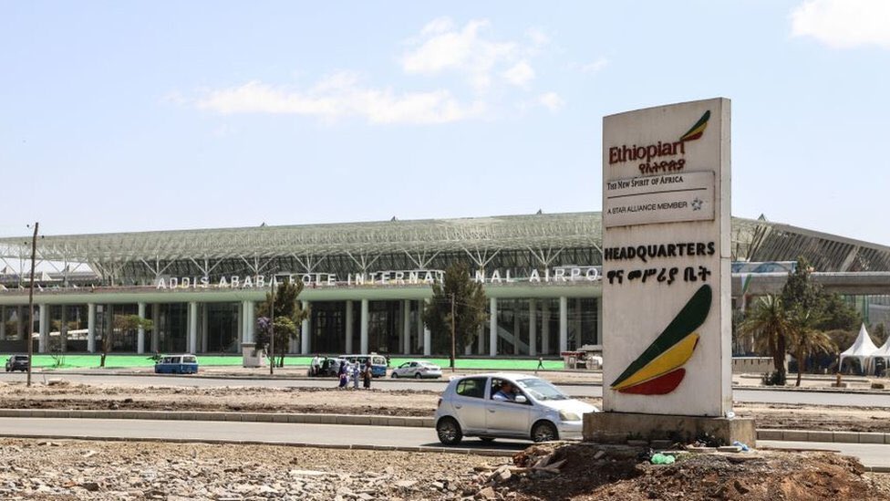 Naggish's tweet photo. 12 foreign and local reporters and observers heading to #Tigray to cover the election are stopped from boarding a flight to Mekelle by intelligence officers at bole airport in #Addis.
#Ethiopia
BBC https://t.co/n8GaZYbO1U